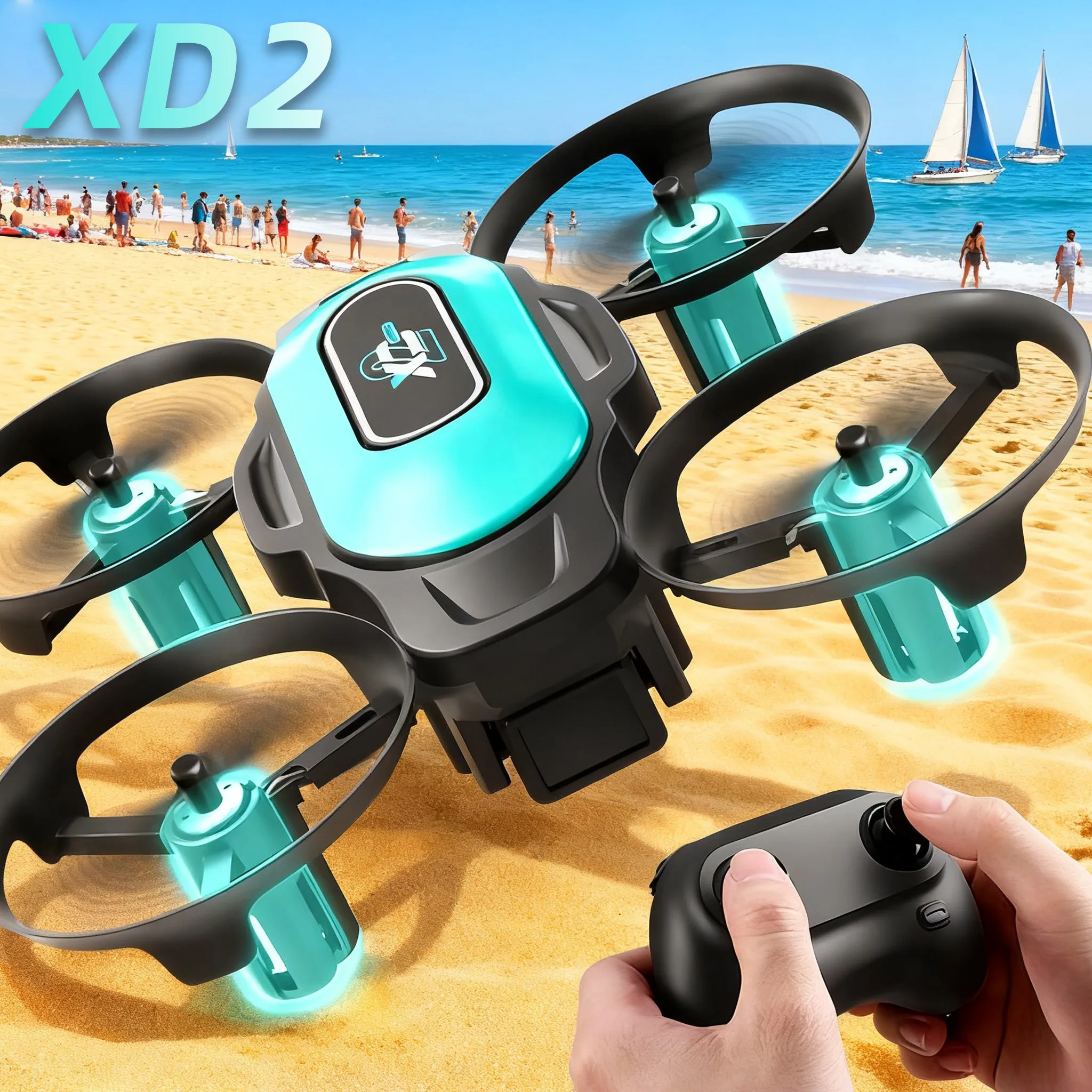 Rc Helicopter Mini - XD2 Mini Drone, 360° Stunt Flips,