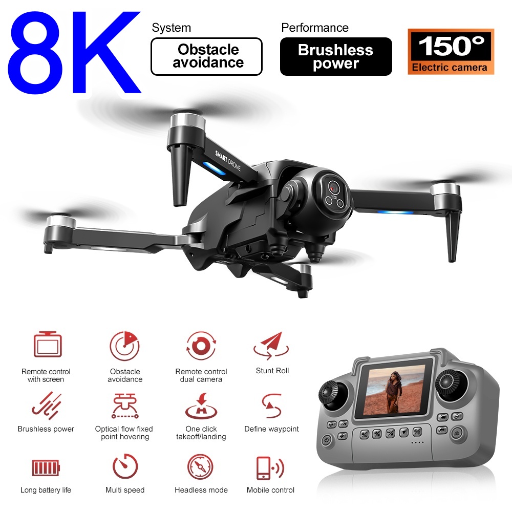 Brushless 8K Drone With HD 150 - Rc Helicopter Large 리뷰 및 가격