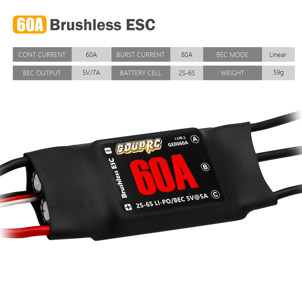 60A Brushless ESC 2-6S Electri - Rc Helicopter Electric 리뷰 및 가격