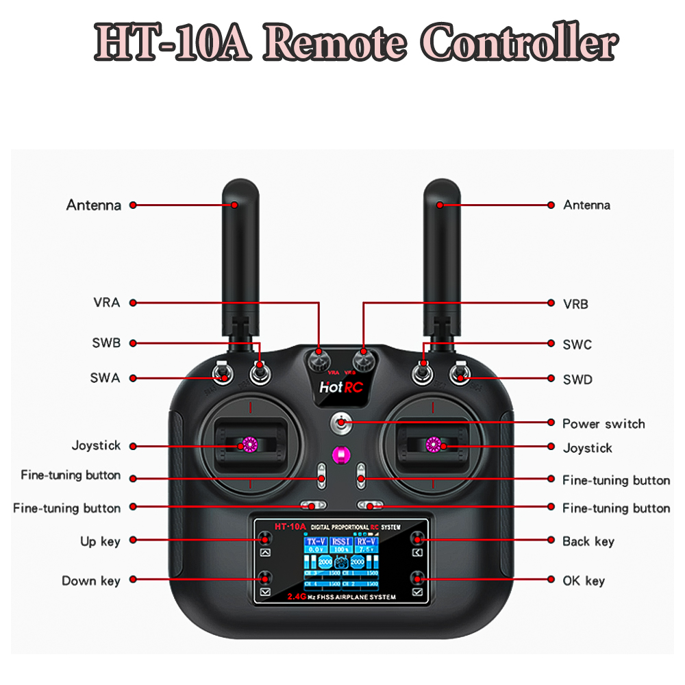 Hotrc HT-10A 2.4G 10CH Transmi - Rc Helicopter Battery 리뷰 및 가격