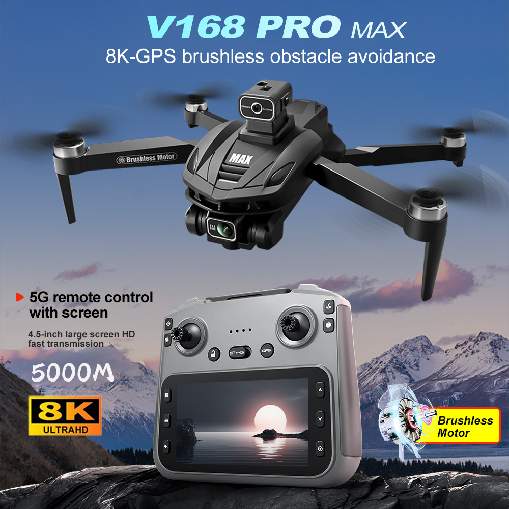 V168 PRO Max GPS Drone 8K Prof - Rc Helicopter Case 리뷰 및 가격