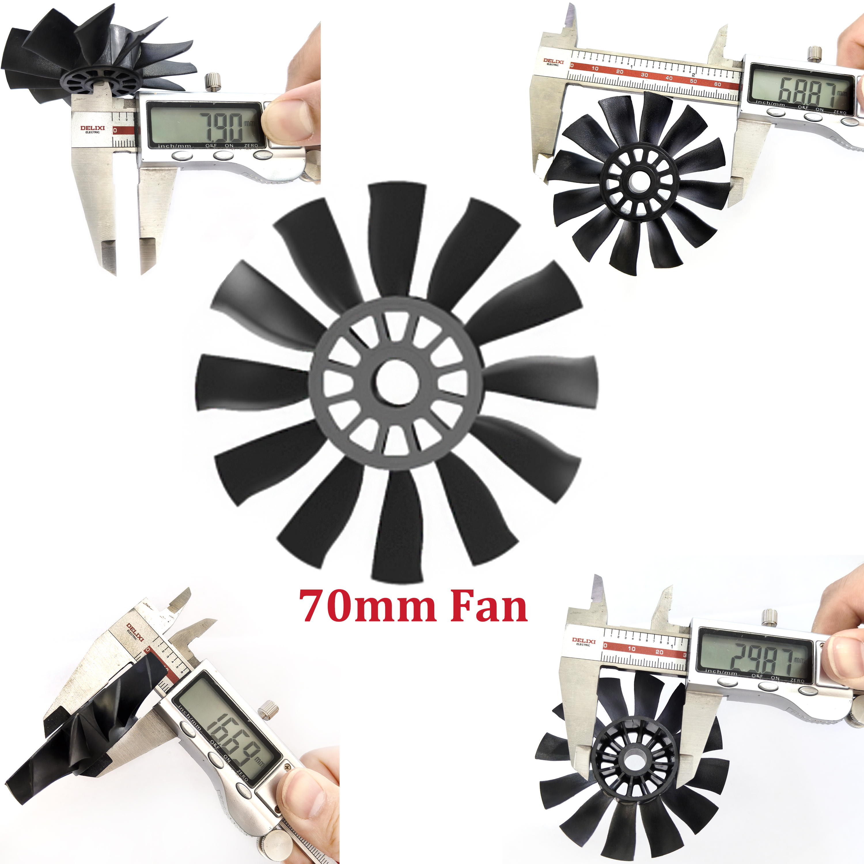 QX-MOTOR 12Blades CW CCW 70mm  - Rc Helicopter Blade 리뷰 및 가격