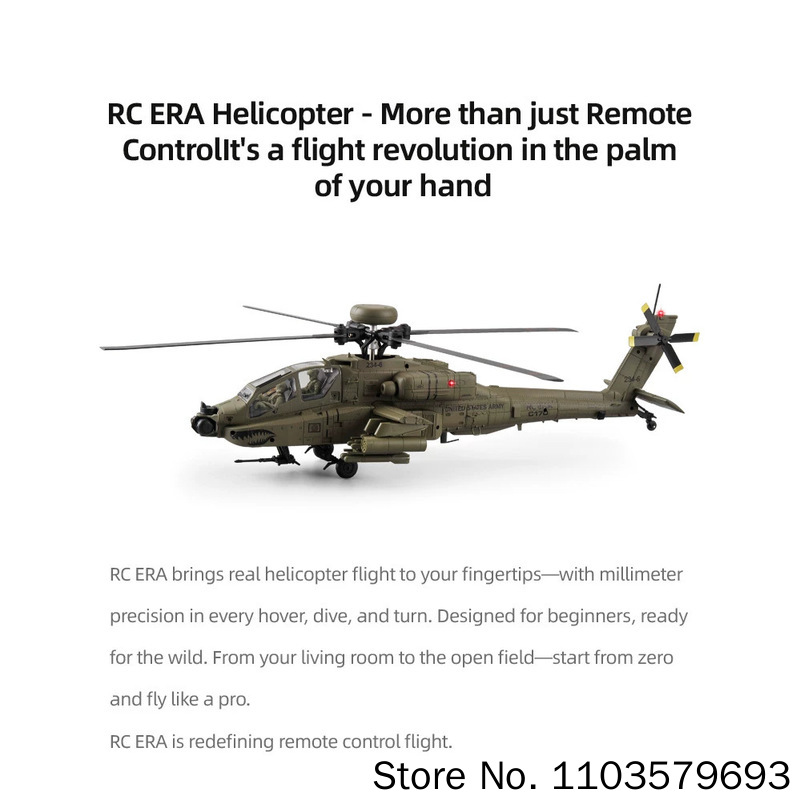 Rc Era Rc Helicopter Ah 64d Ap - Rc Helicopter Single Rotor 리뷰 및 가격
