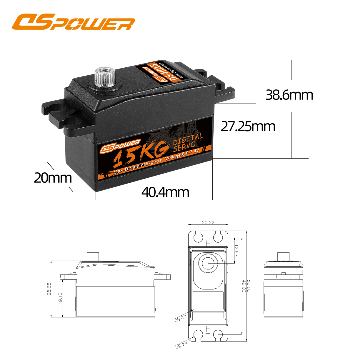 DSpower 15KG High Troque Metal - Rc Helicopter Motor 리뷰 및 가격