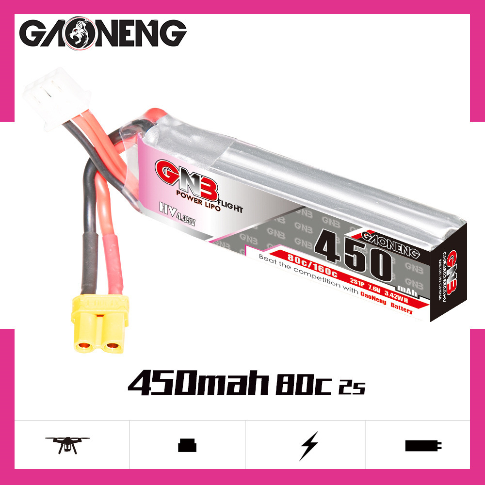 GNB LiPo Battery HV 2S 7.6V 45 - Rc Helicopter Parts 리뷰 및 가격