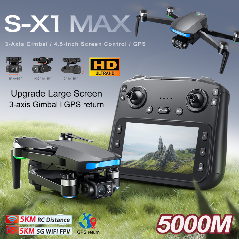 New S-X1 MAX Drone GPS 8K Prof - Rc Helicopter Electric 리뷰 및 가격